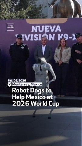 robotic dogs assist mexican police in ensuring security and safety during the fifa world cup, enhancing law enforcement capabilities with advanced technology.
